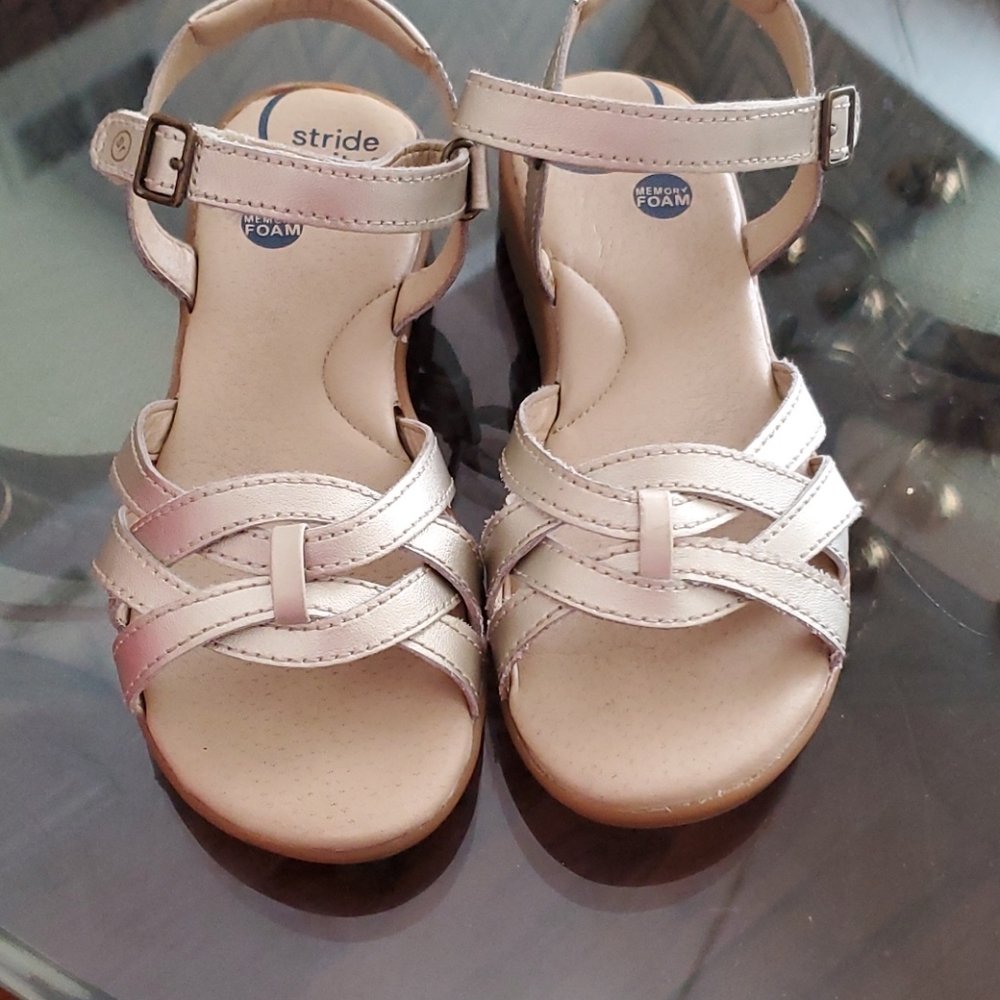 Millie gold stride rite sandals